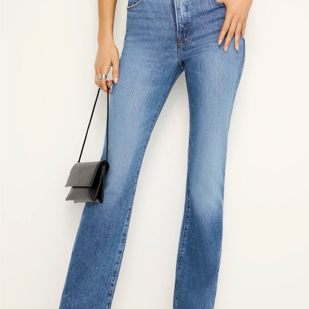 Good American Soft Tech Good Classic Slim Bootcut Jeans 00